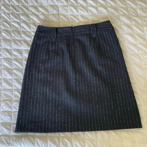 Loft pinstripe wool blend mini skirt - Picture 4 of 6